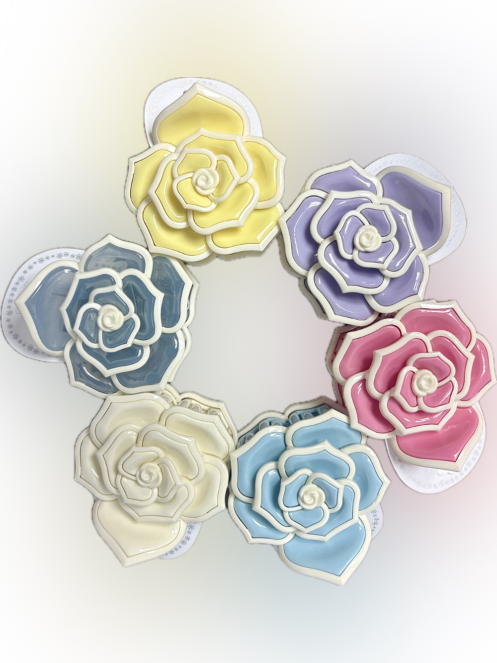 Princess Accessories Rose Two Tone Flower Hair Clip-pick one!